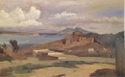 Jean Baptiste Camille  Corot Ischia,View from the Slopes of Mount Epomeo (mk05) oil painting on canvas